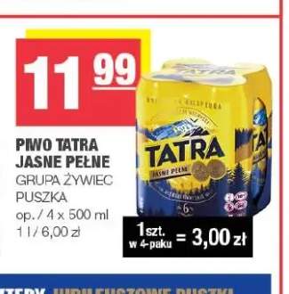 Piwo Tatra 4-pak