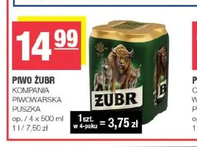 Piwo Żubr 4-pak