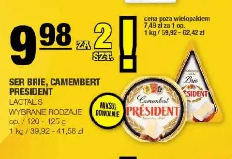 Ser Brie President +1 wariant