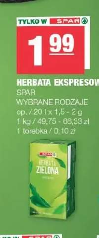 Herbata ekspresowa SPAR