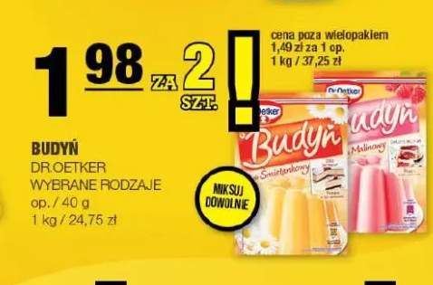 Budyń malinowy Dr. Oetker +1 wariant