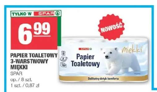 Papier toaletowy 3-warstwowy miękki SPAR