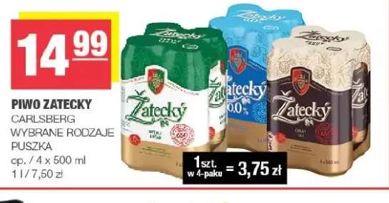 Piwo Zatecky 4-pak 500 ml