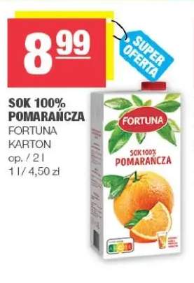 Sok pomarańcza Fortuna 100%