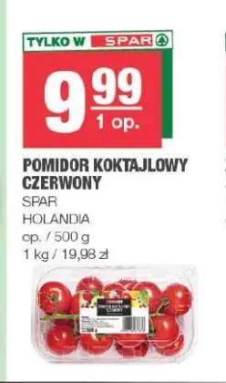 Pomidory koktajlowe czerwone SPAR