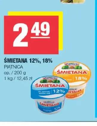 Śmietana Piątnica 12% +1 wariant