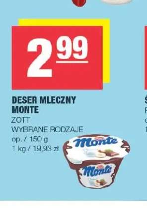 Deser mleczny Monte Zott