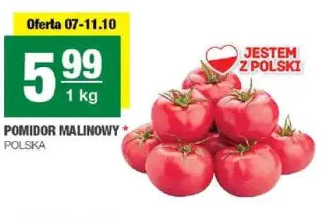 Pomidory malinowe polskie