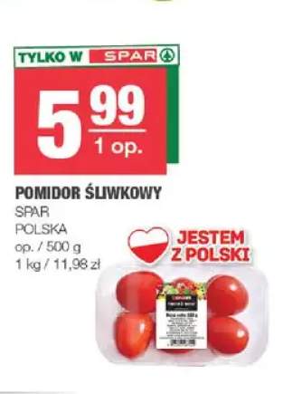 Pomidory śliwkowe Spar