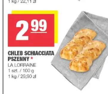 Chleb schiacciata pszenny La Lorraine
