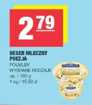 Deser mleczny Poezja Polmlek