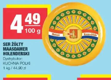 Ser żółty Maasdamer holenderski