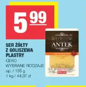 Ser żółty w plastrach z Goliszewa Ceko