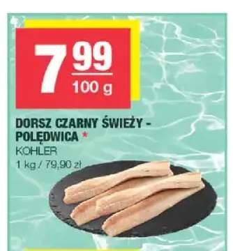 Dorsz czarny świeży polędwica Kohler