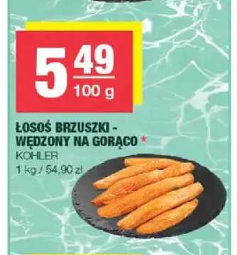 Łosoś brzuszki wędzony na gorąco Kohler