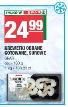 Krewetki obrane surowe Spar +1 wariant