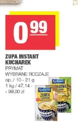 Zupa instant pieczarkowa z grzankami Kucharek +1 wariant
