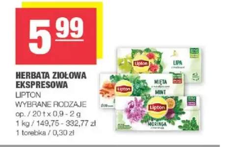 Herbata ziołowa ekspresowa Lipton