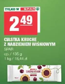 Ciastka kruche z nadzieniem wiśniowym SPAR