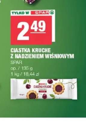 Ciastka kruche z nadzieniem wiśniowym SPAR