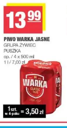Piwo Warka 4-pak 500 ml