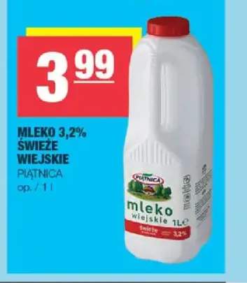 Mleko świeże wiejskie Piątnica 3,2%