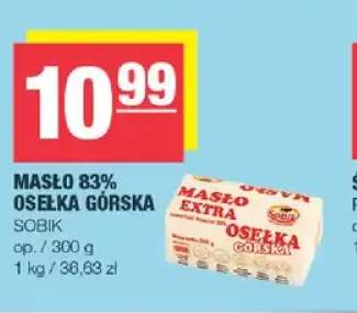 Masło Osełka Górska Sobik 83%