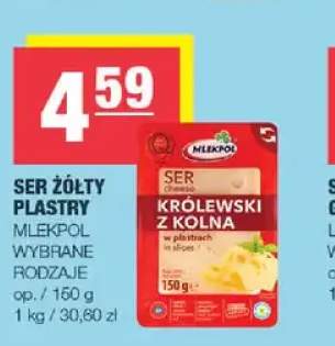 Ser żółty w plastrach Mlekpol
