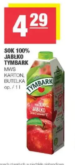 Sok 100% jabłko Tymbark karton