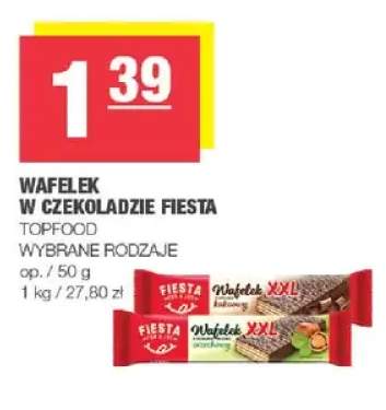 Wafelek w czekoladzie orzechowy Fiesta +1 wariant