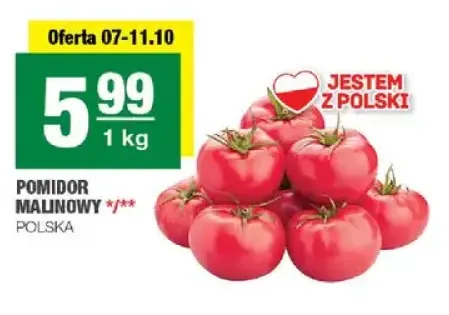 Pomidory malinowe polskie