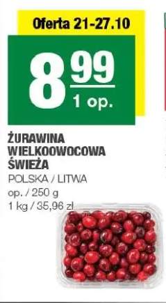 Żurawina wielkoowocowa świeża
