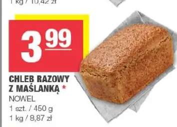 Chleb razowy z maślanką Nowel