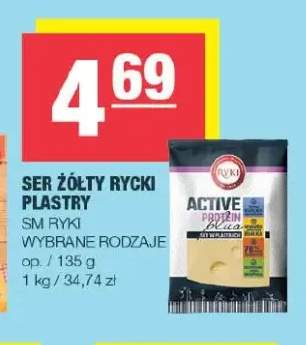 Ser żółty Rycki w plastrach Ryki