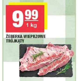 Żeberka wieprzowe trójkąty