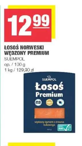 Łosoś norweski wędzony Premium Suempol