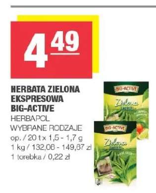 Herbata zielona ekspresowa Big-Active