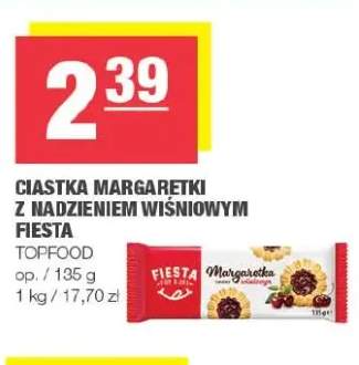 Ciastka Margaretki z nadzieniem wiśniowym Fiesta