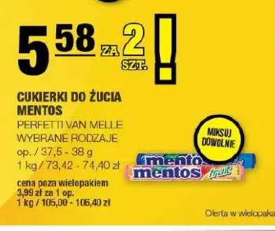 Cukierki do żucia Mentos