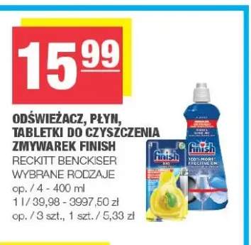 Odświeżacz do zmywarek Finish +2 warianty