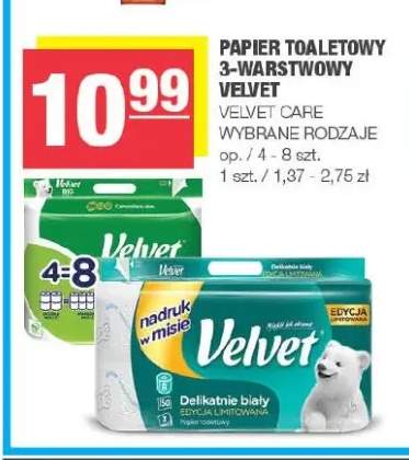 Papier toaletowy 3-warstwowy Velvet Camomile & Aloe +1 wariant