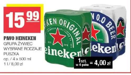 Piwo Heineken Original 4-pak +1 wariant