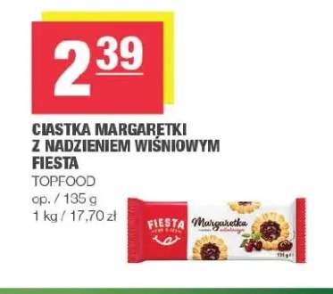 Ciastka Margaretki z nadzieniem wiśniowym Fiesta
