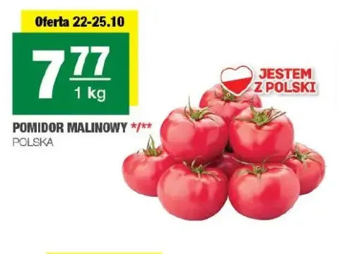 Pomidory malinowe polskie