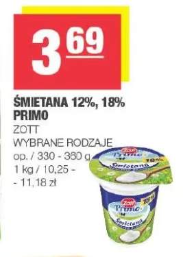Śmietana Primo Zott 12% +1 wariant