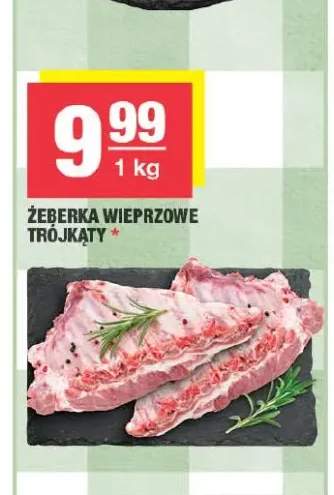 Żeberka wieprzowe trójkąty