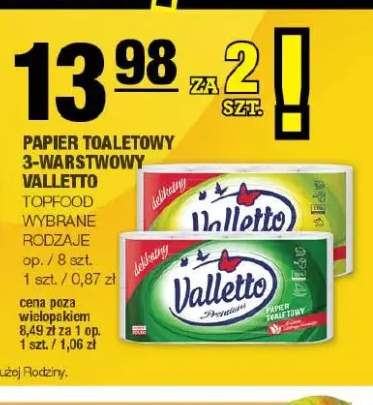 Papier toaletowy 3-warstwowy Valletto